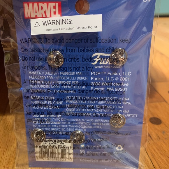 Funko POP! Marvel: X-Men Blacklight 4pk Pins - Picture 2 of 4